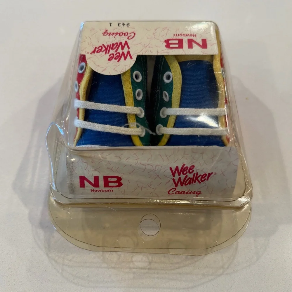 Vintage Wee Walker Newborn Baby Shoes NEW Size Newborn‎